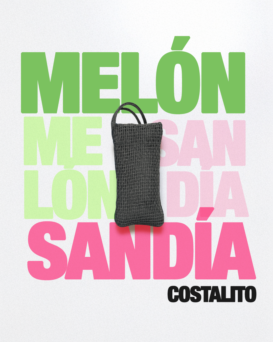 Aromatizante para autos Costalito Melón-Sandía