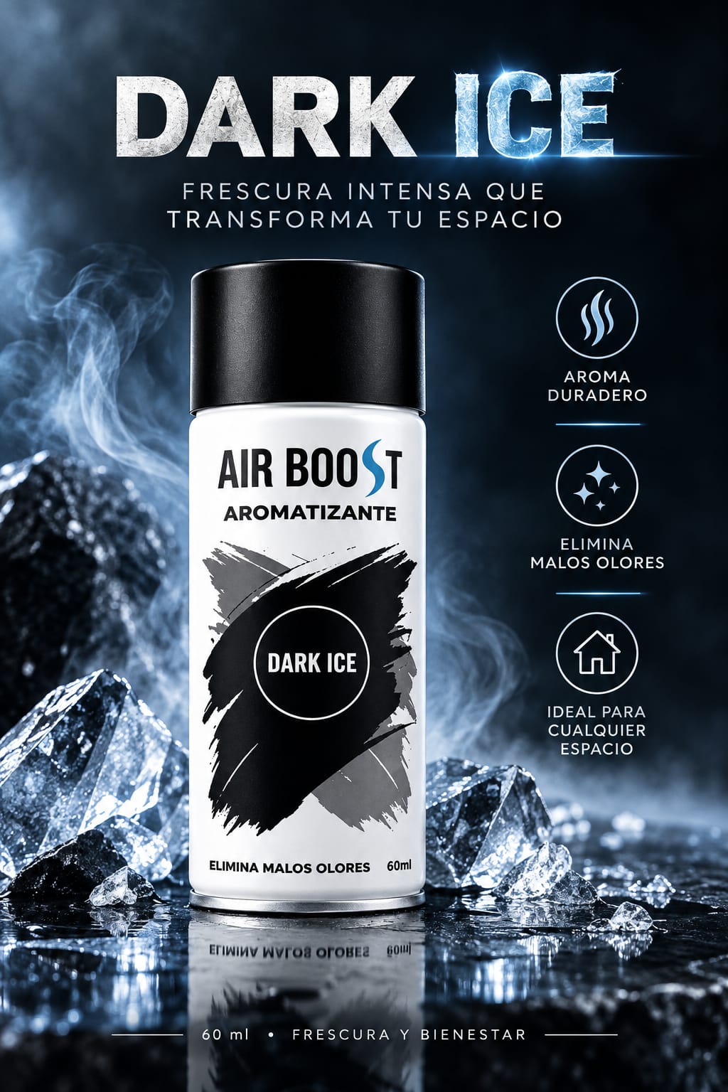 Aromatizante en spray 60ml Dark Ice