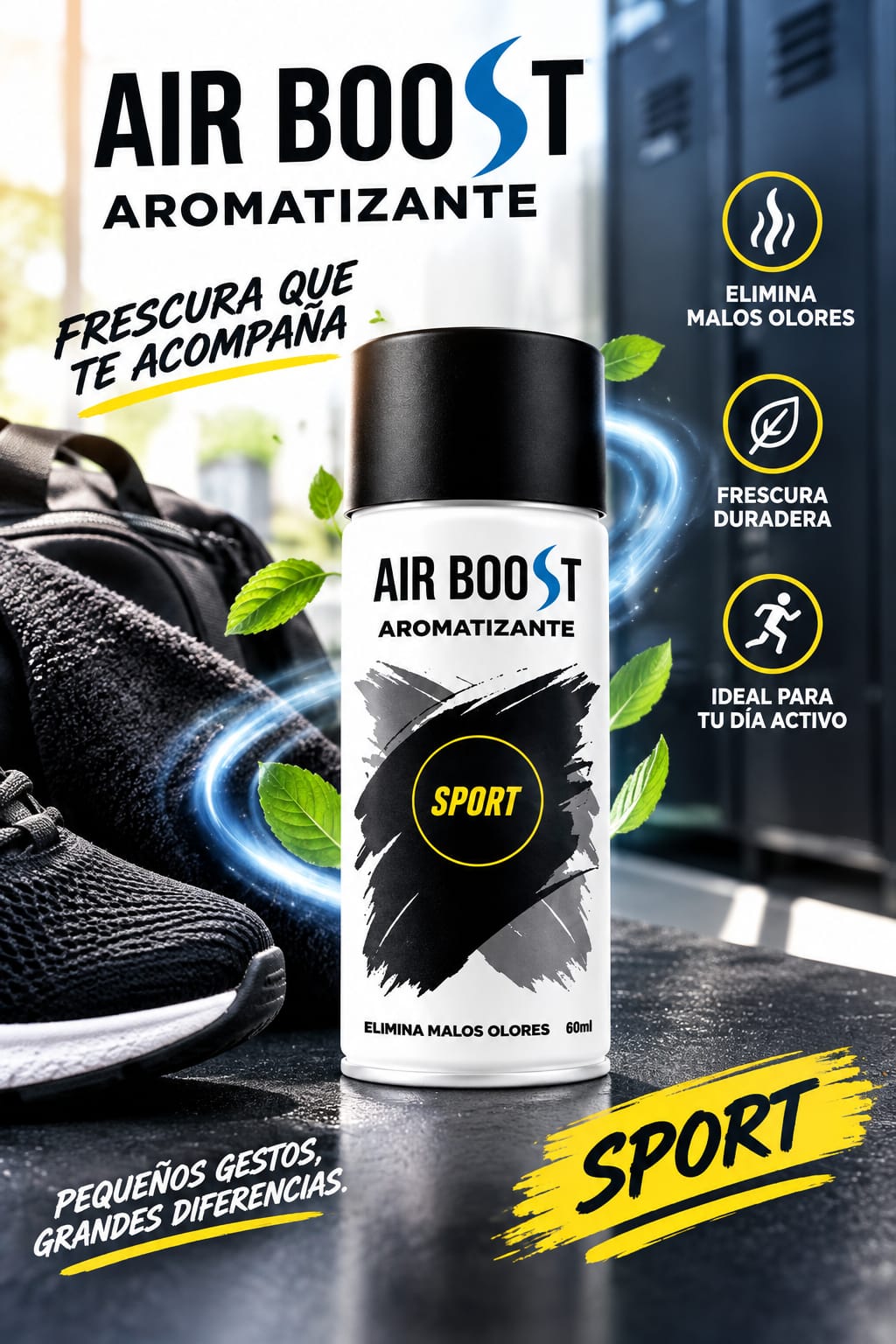 Aromatizante en spray 60ml Sport